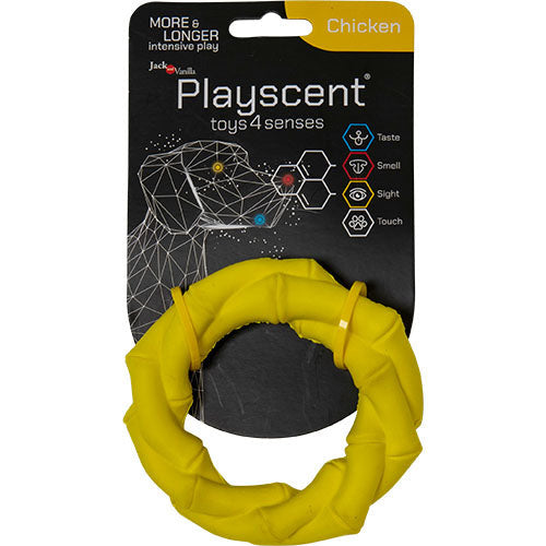 Jack and Vanilla Playscent ring met kip - bacon of rundssmaak - 11 - 14 cm