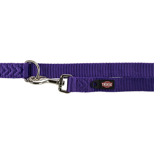 Trixie Nylon Premium Verstellbare Hundeleine - Lila - Größe L-XL: Breite: 2 cm - Länge: 2 Meter