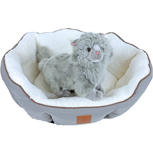 Boony „Est 1941“ Highland Grey – Hunde- oder Katzenbett – 3 Größen