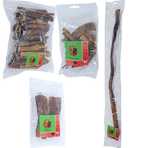 Natuurlijke Snack Rund - Bullepezen verkrijgbaar in verschillende maten