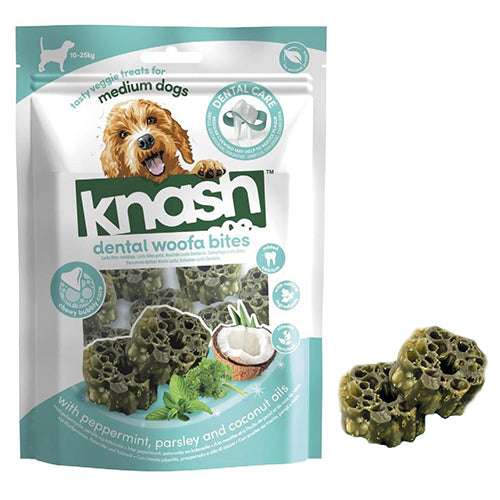 Knash Woofa Loofa Dental Bites mit Minze und Petersilie – 100 g