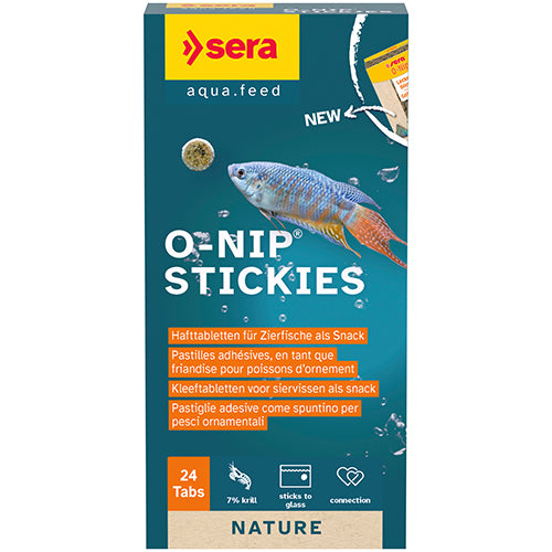 sera O-Nip Stickies – Hafttabletten für Zierfische als Snack – Erhältlich in 4 Größen