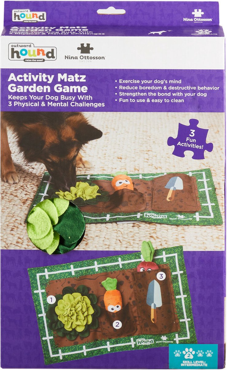 Nina Ottoson intelligentiespeelgoed - snuffelmat - garden
