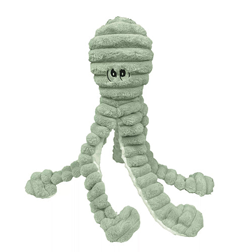 Quapas! hondenspeelgoed - knuffel - met piep en knisper - octopus groen 66 cm