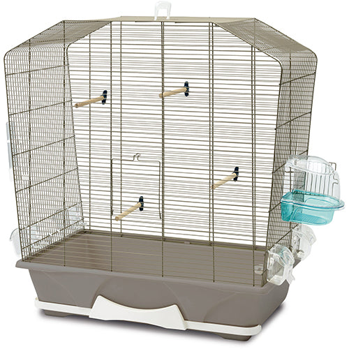 Vogelkooi Camille 50 Savic grijs/wit 72 x 39 x 74 cm