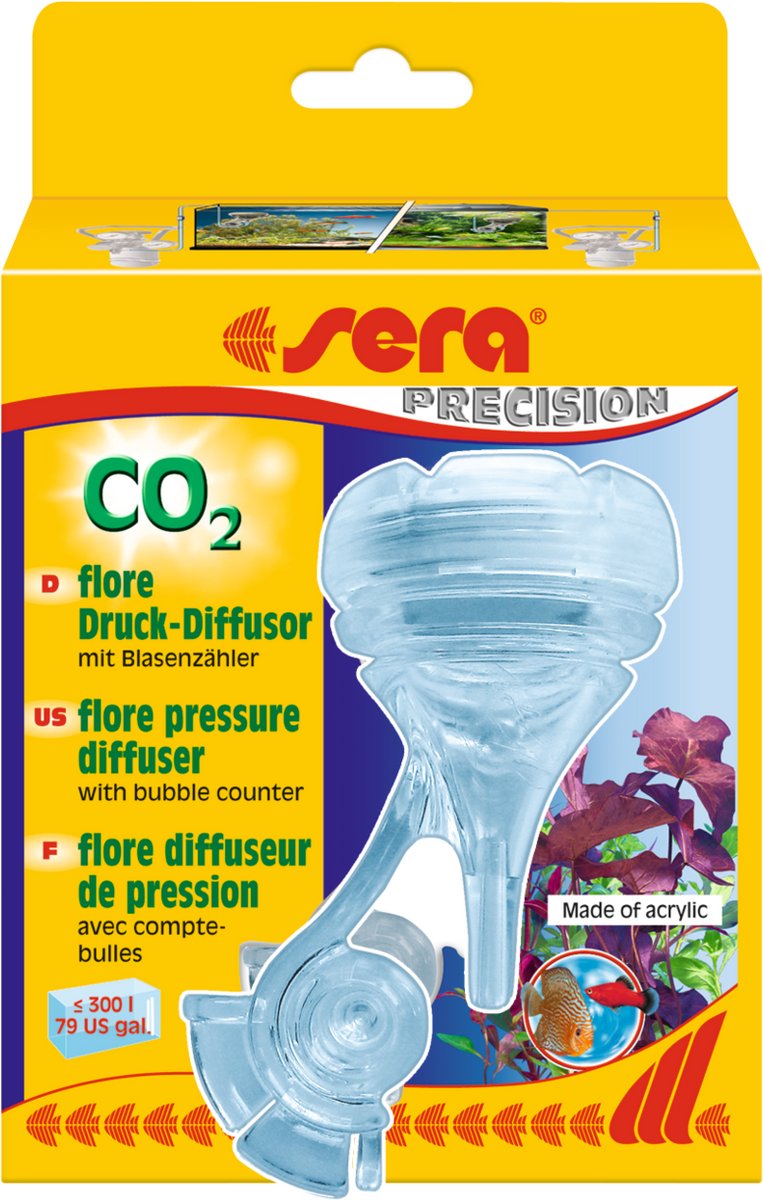 sera flore CO2 druk-diffusor