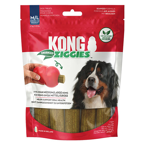 Kong Ziggies - natuurlijke kauwsnack m/l