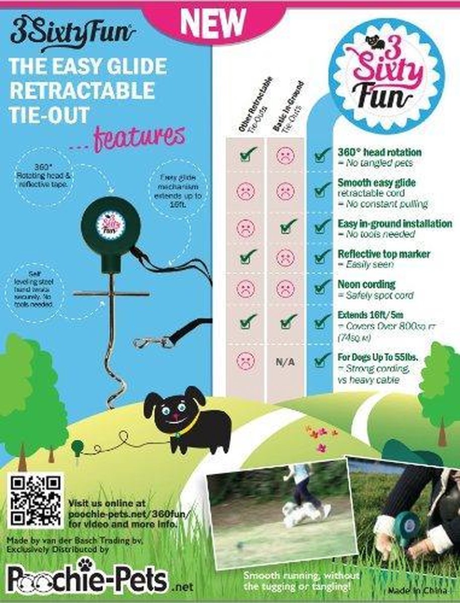 3-teiliges drehbares Camping-Set von sixtyfun - Festmacherleine