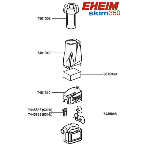 Eheim Skim350 Oppervlakte Skimmer  - 5W