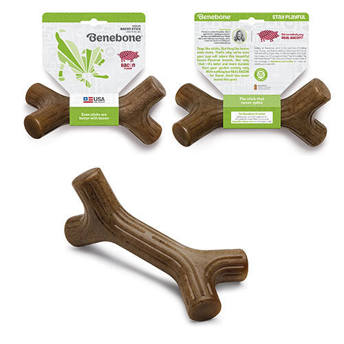 Benebone kauwspeelgoed Baconstick in 4 maten