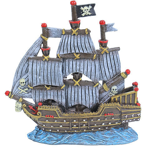 Boon Aqua Deco Versunkenes Piratenschiff farbig - 25x25x7 cm
