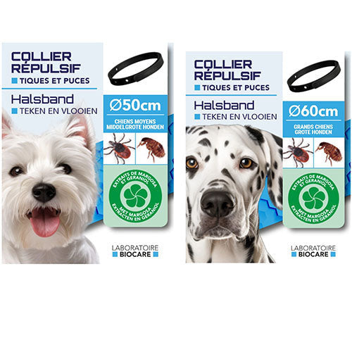 Anti vlooien en teken halsband 50 - 60 cm