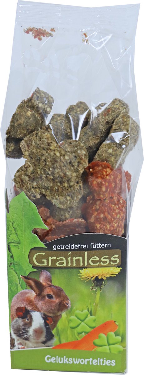 JR Farm knaagdierensnack - Graanvrije Lucky wortels 125 gram