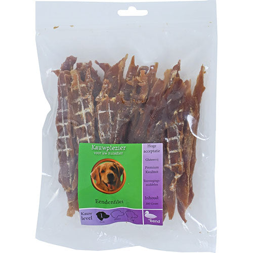 Natuurlijke Hondensnack Eend - Eendenfilet in 200 of 400 gram