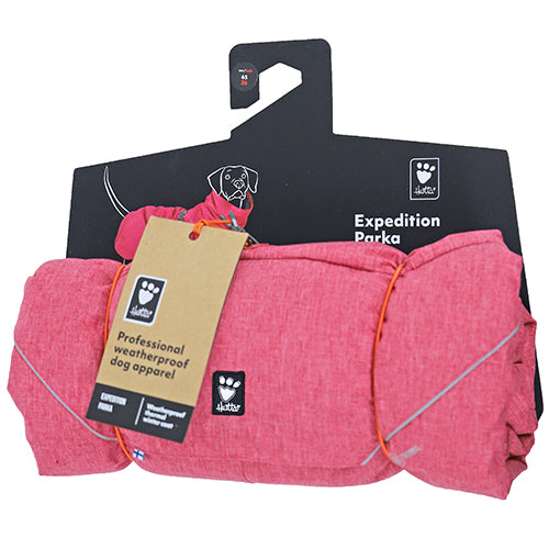 Hurtta Expedition Parka - warme winterjas in rood of grijs