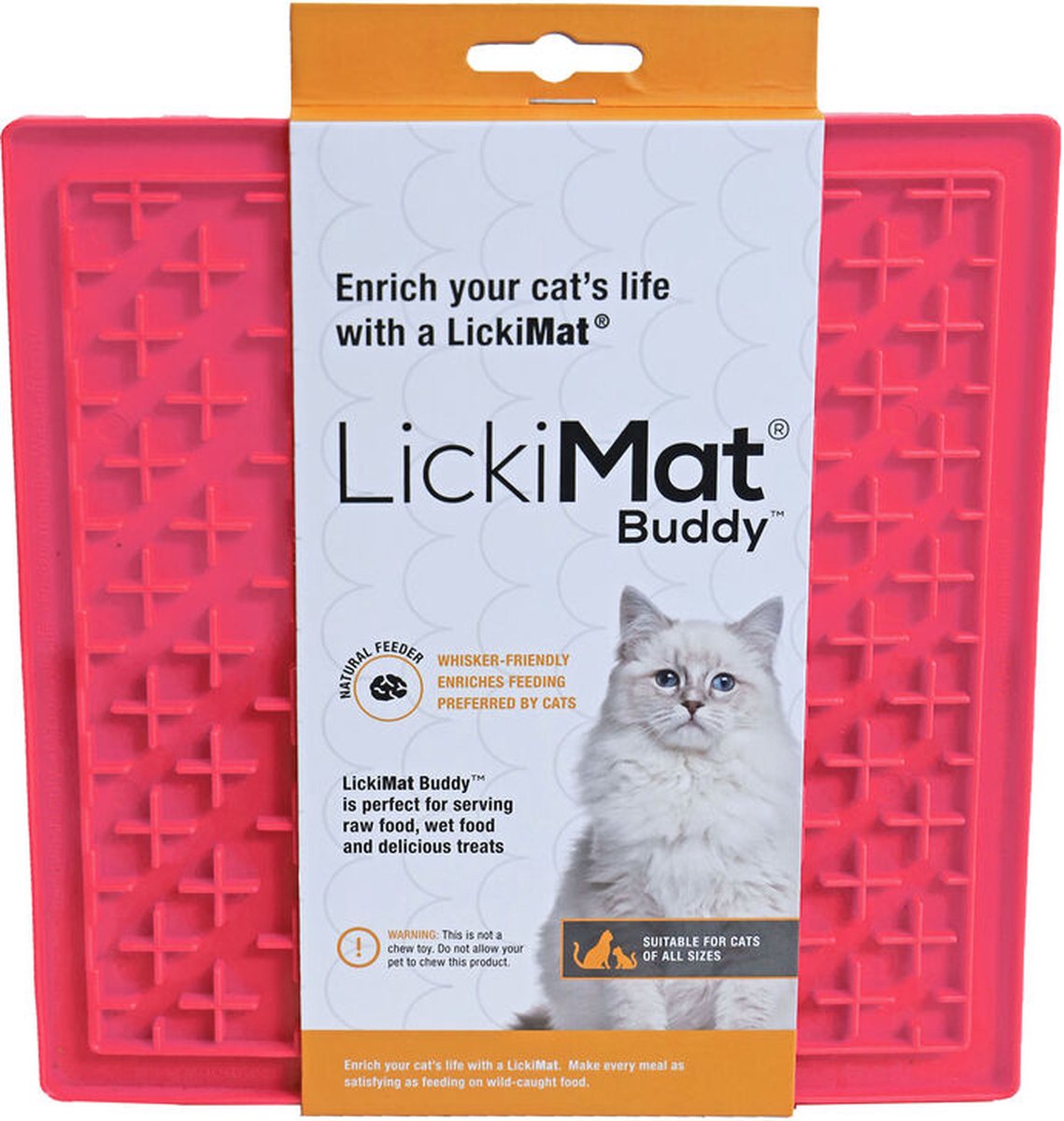 Lickimat Buddy - voermat voor natvoer en brokjes - slow feeder