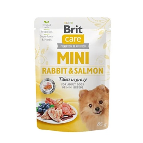 Brit care mini fillets konijn en zalm - 85 gram