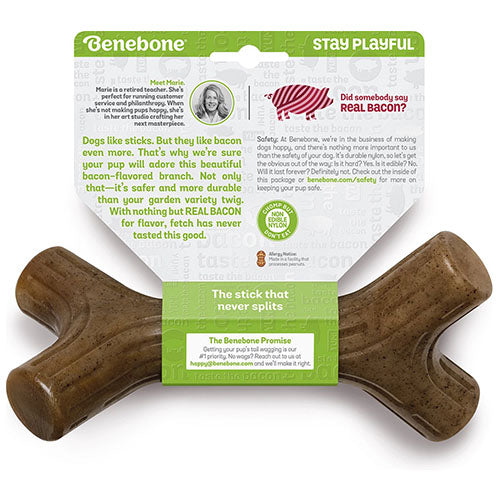 Benebone kauwspeelgoed Baconstick in 4 maten