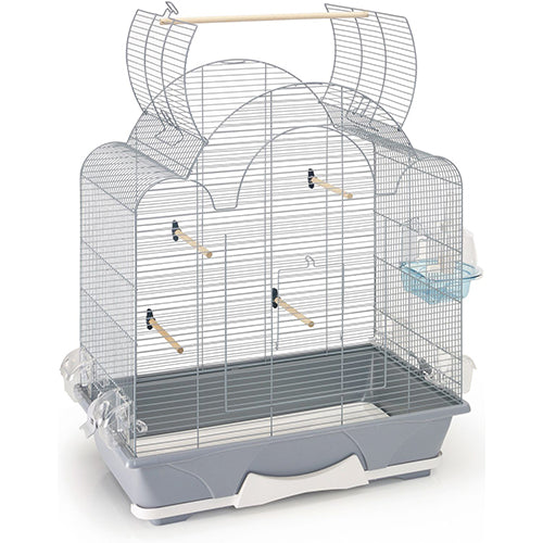 Savic vogelkooi Melodie 50 - zilver - open 64 x 38 x 84 cm