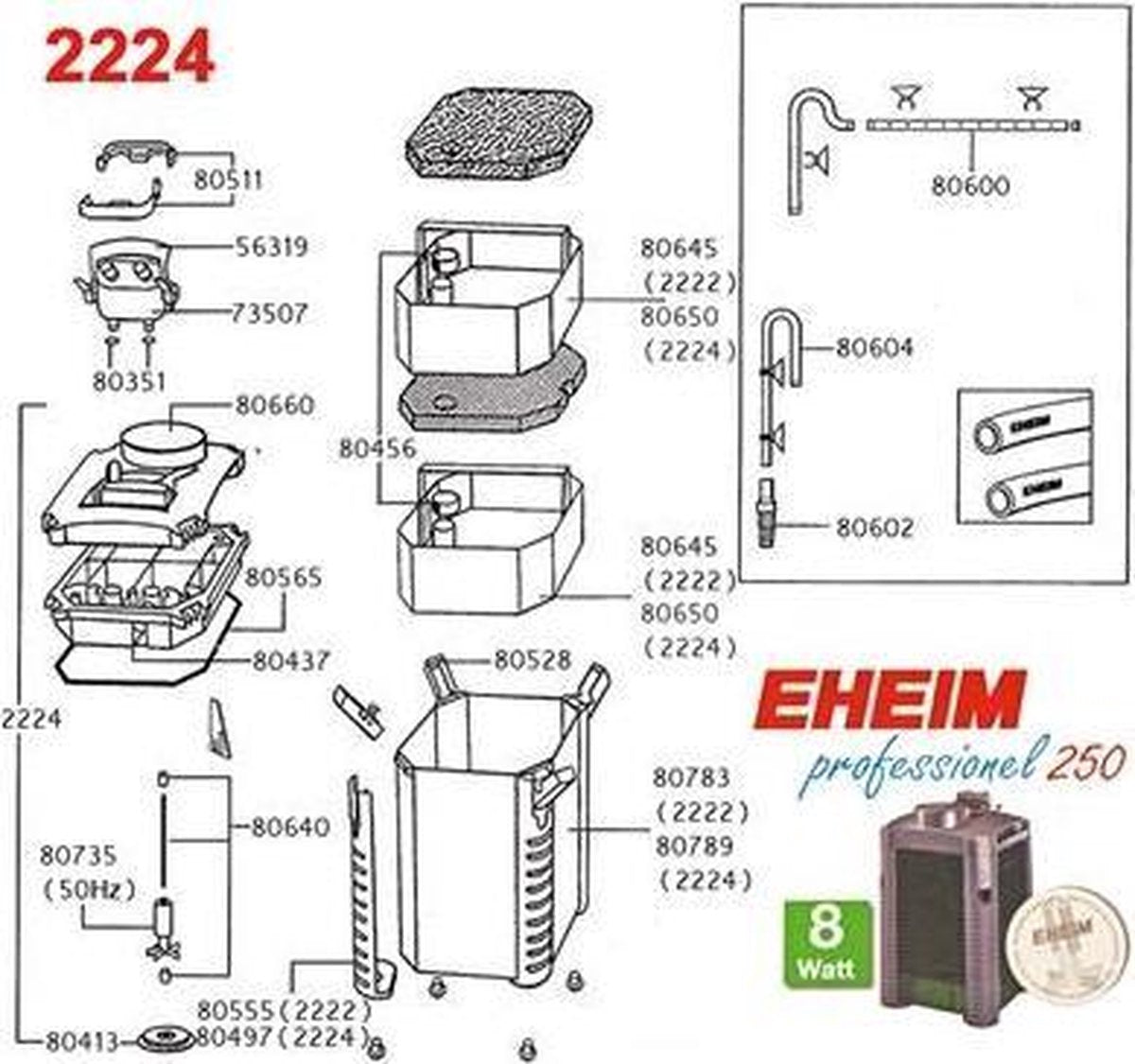 Eheim Pumpenrad für 2222/2224/2322/2324