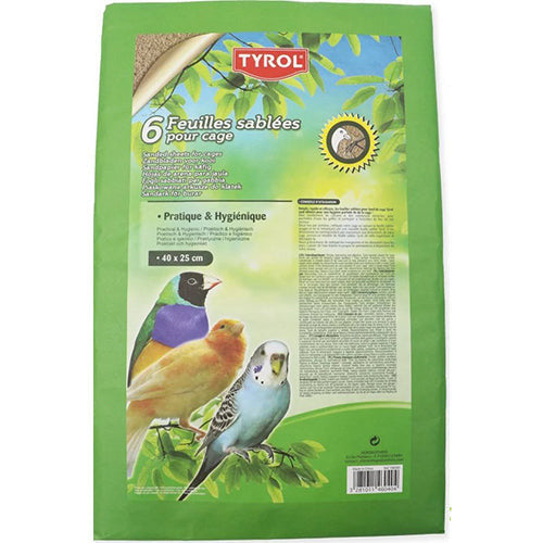 Tyrol zandtapijt zandbladen voor vogelkooi