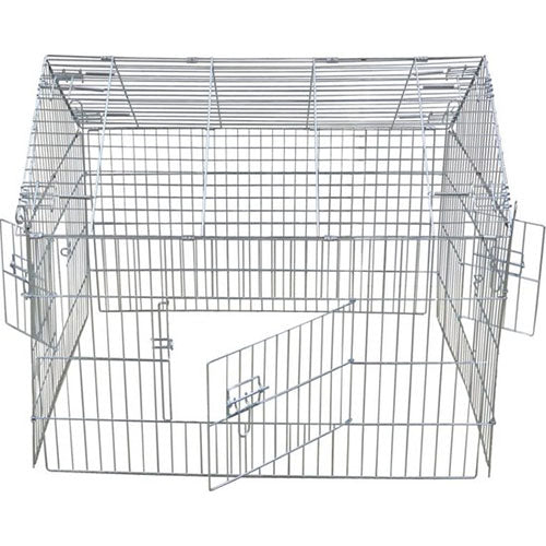 Boon - Konijnenren - Caviaren - Draadren met Puntdak - Verzinkt - Afmetingen: 90 x 75 x 75 cm