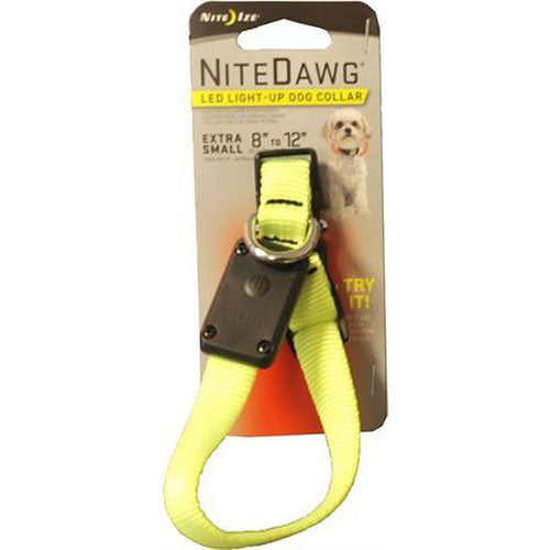 Nite Ize Nite Dawg Collar Neon Yellow Small Nachthalsband