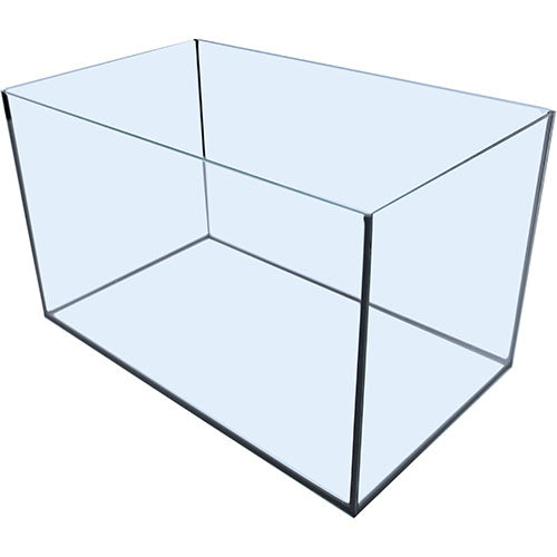 Aquarium gelijmd met zwarte kit in verschillende maten